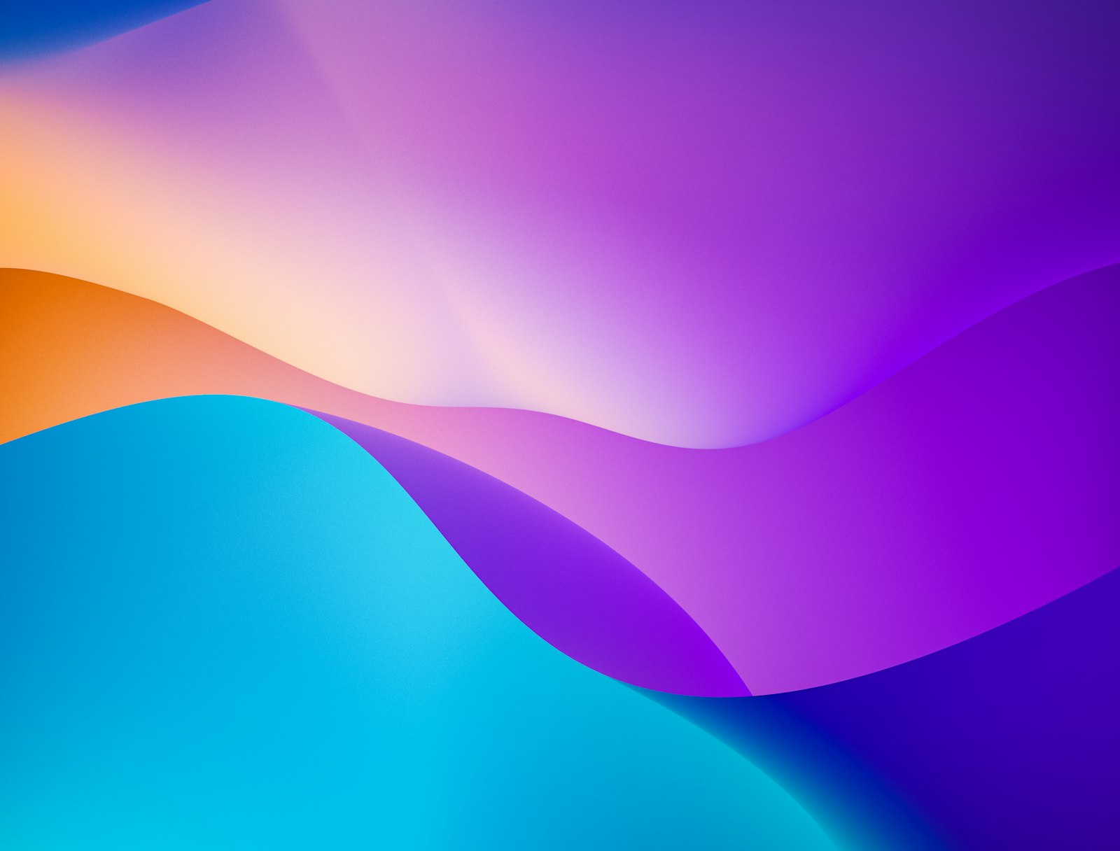 Smooth overlapping waves of blue, violet, and warm orange. It accompanies an article about How to brief a studio for a marketing site.